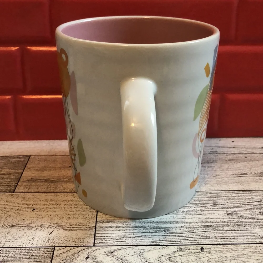 Trendy Abstract Woman Lady Line Art Ceramic Large Oversized Coffee Tea Mug - Picture 3 of 8